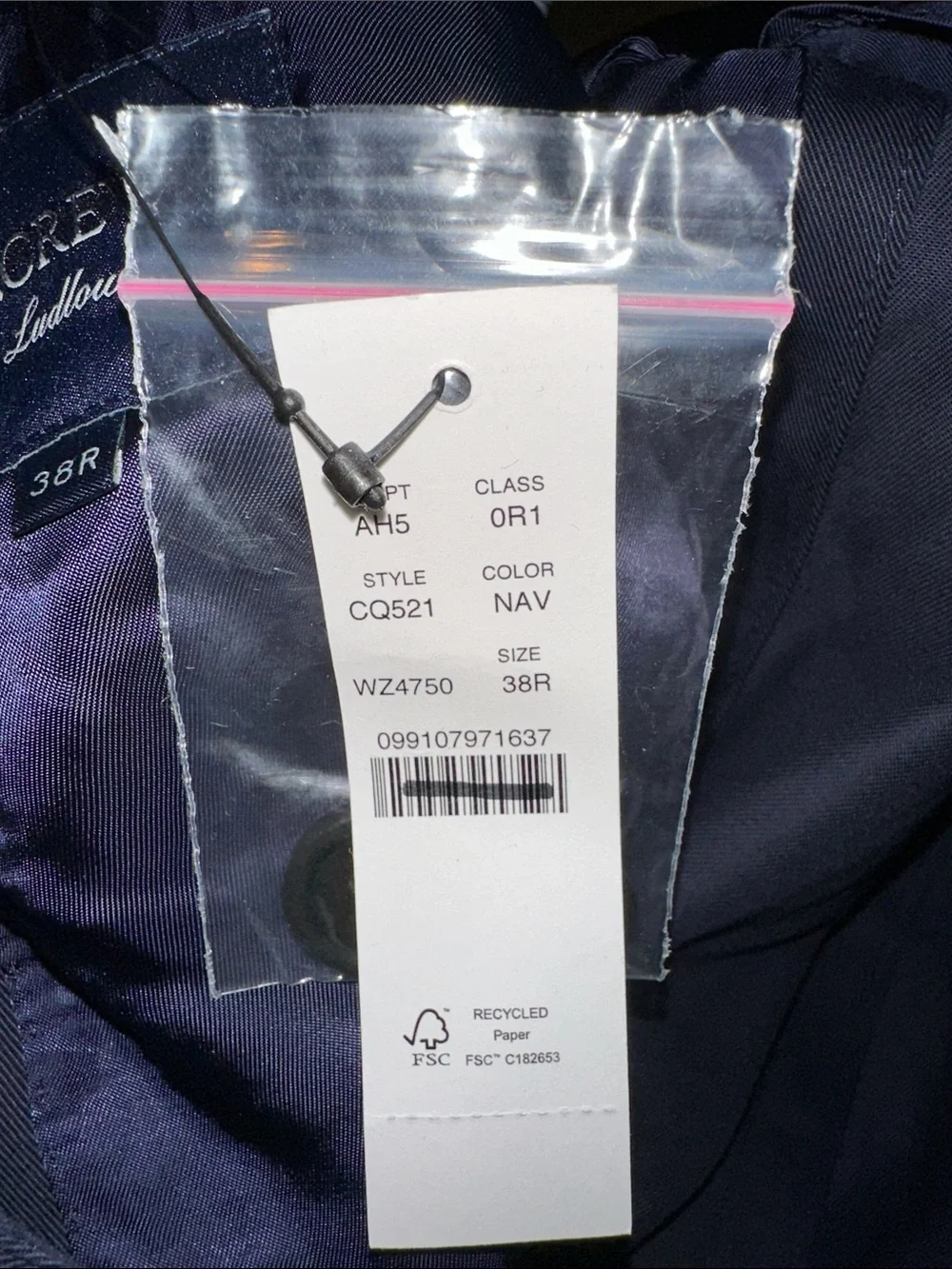 J. Crew Ludlow Slim-fit suit jacket in Japanese cotton chino - Navy